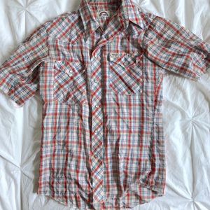 Vintage Wrangler soft short sleeve button up